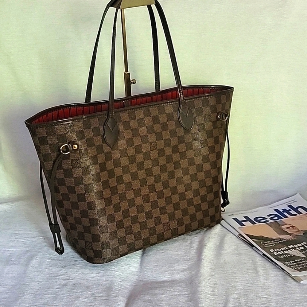 Auth ❤️ Louis Vuitton Neverfull Damier ebene MM - Picture 5 of 15